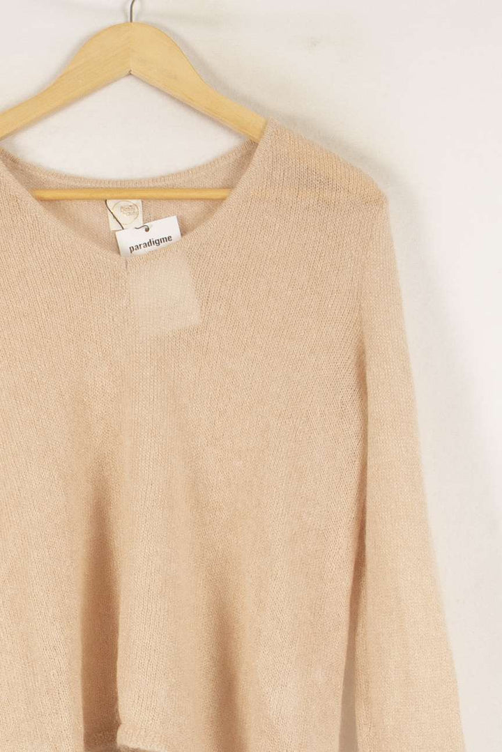 Pull Beige - Taille S/36 de la marque Des petits hauts | PARAD31681 - Vendu par Paradigme - Image 3