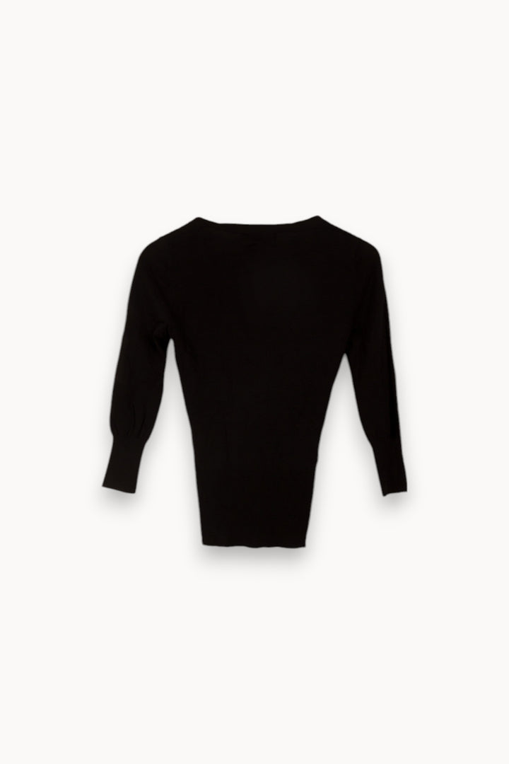 Cardigan noir - Taille S/36 de la marque Caroll | PARAD31706 - Vendu par Paradigme - Image 3
