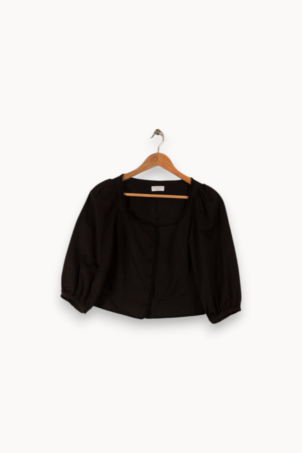Blouse noire - Taille S/36 de la marque Claudie Pierlot | PARAD31731 - Vendu par Paradigme - Image 1