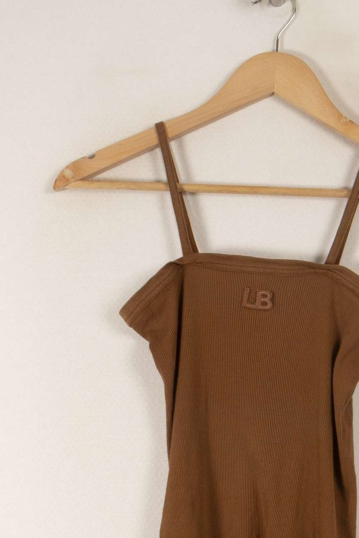 Top Marron - Taille S/36 de la marque Laurence Bras | PARAD31761 - Vendu par Paradigme - Image 2