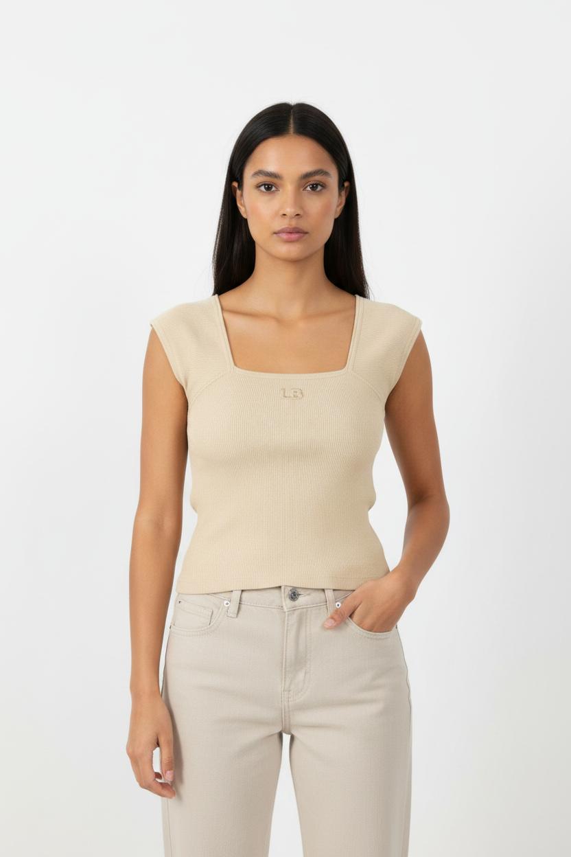Top beige - Taille M/38