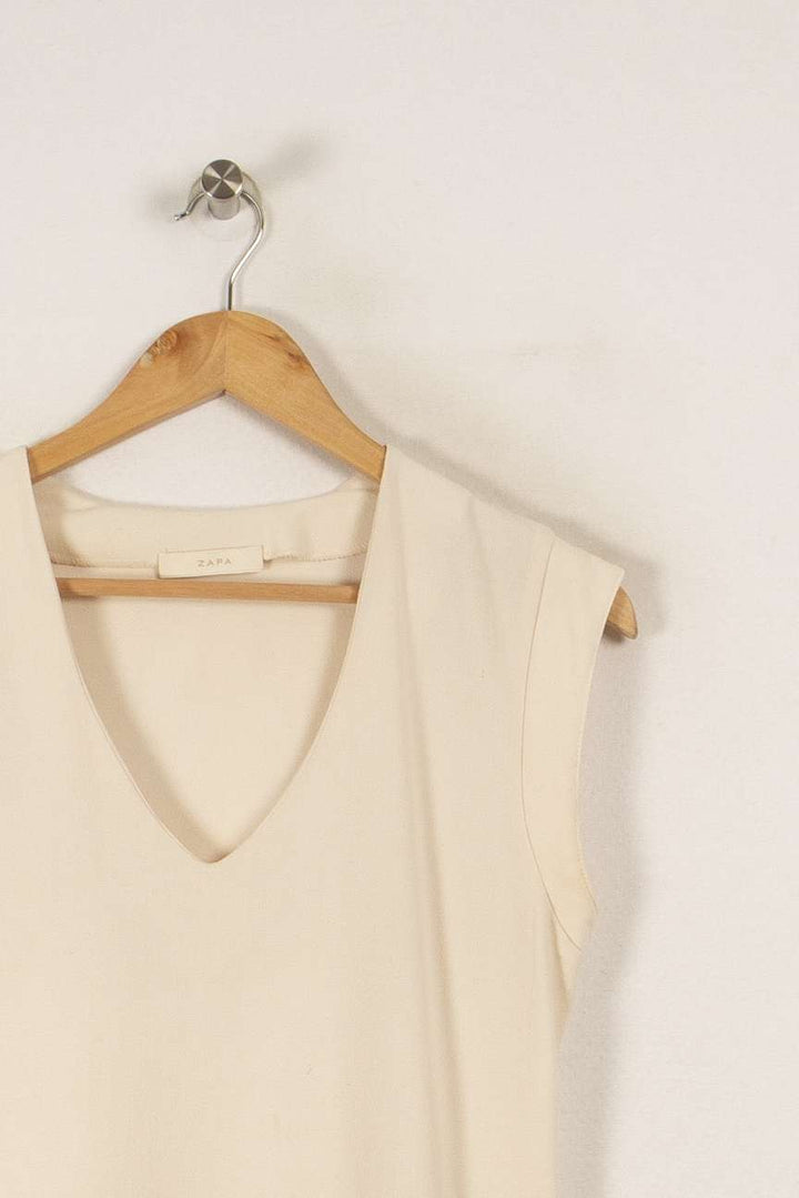 Robe noire et beige - Taille M/38 de la marque ZAPA | PARAD31810 - Vendu par Paradigme - Image 2