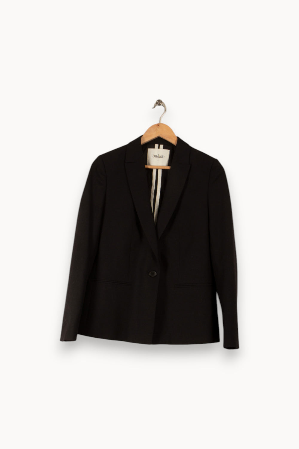 Veste noire - Taille S/36 de la marque ba&sh | PARAD31813 - Vendu par Paradigme - Image 1