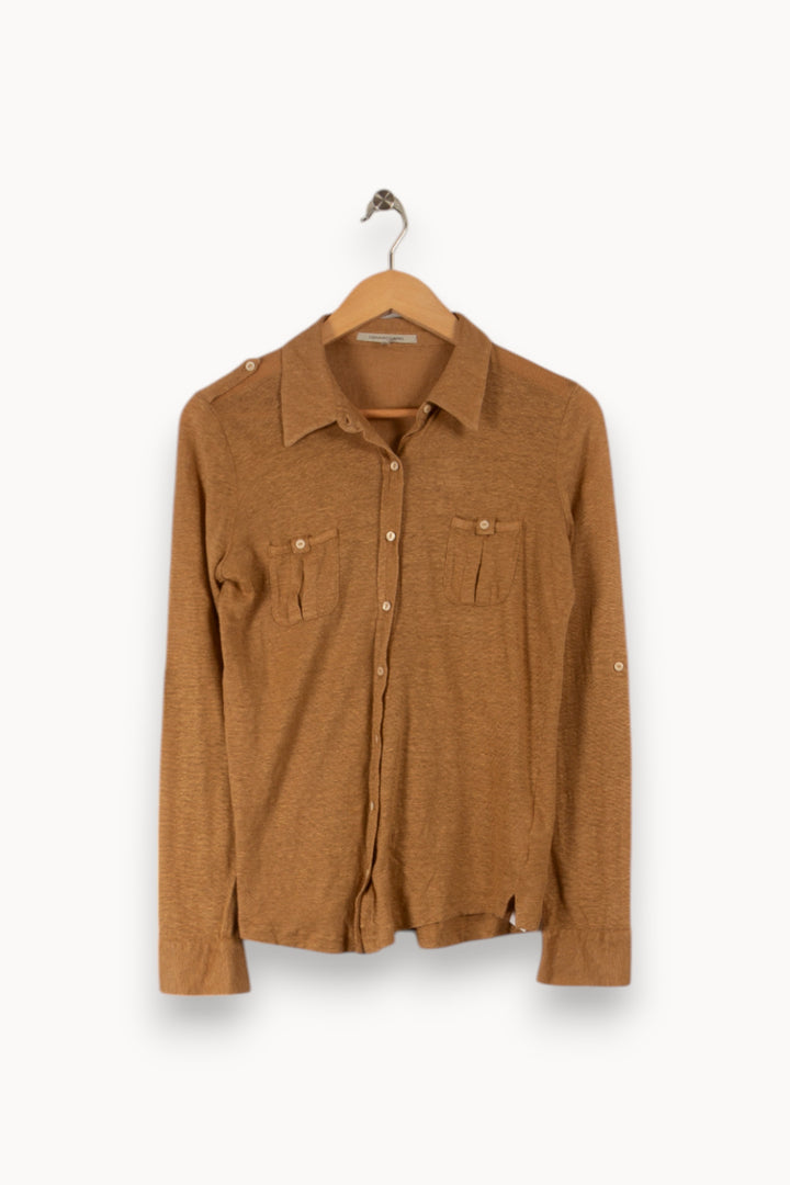 Blouse marron - Taille S/36 de la marque Gerard Darel | PARAD31827 - Vendu par Paradigme - Image 1