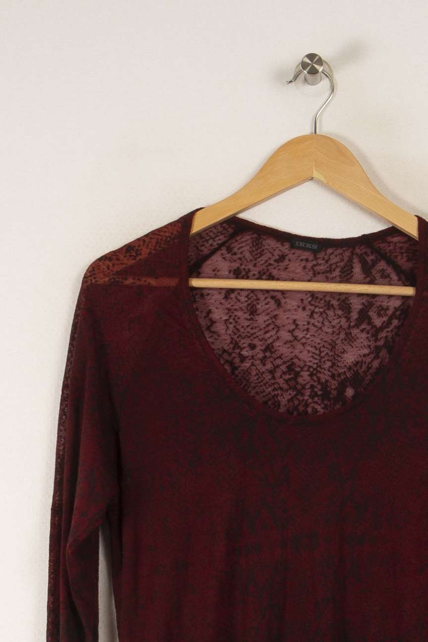 Robe Bordeaux - Taille XL/42 de la marque IKKS | PARAD31840 - Vendu par Paradigme - Image 2