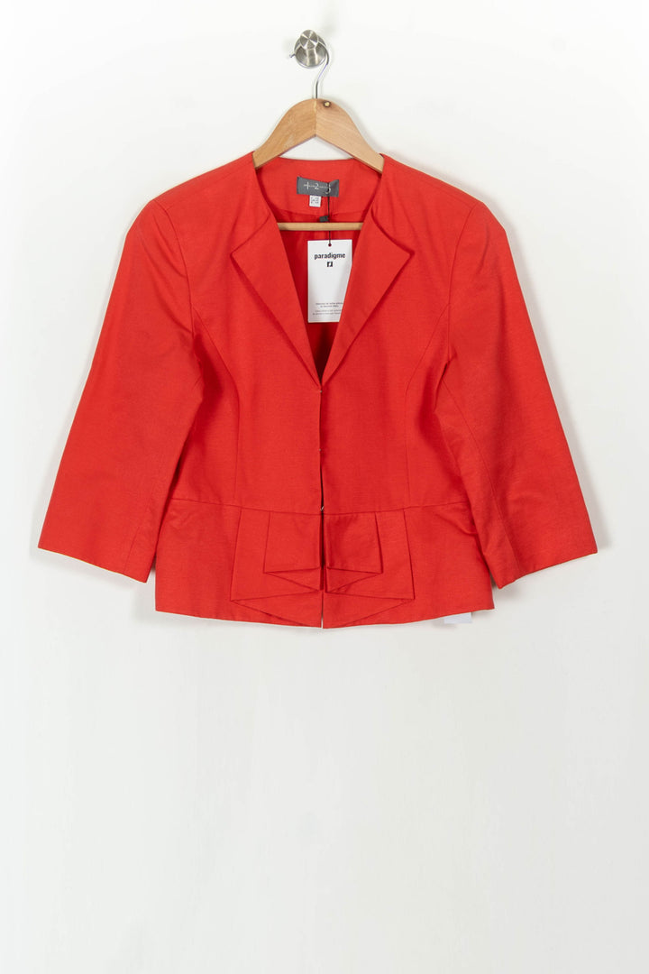 Veste Courte Rouge - Taille XL/42 de la marque Maison 123 | PARAD31841 - Vendu par Paradigme - Image 2