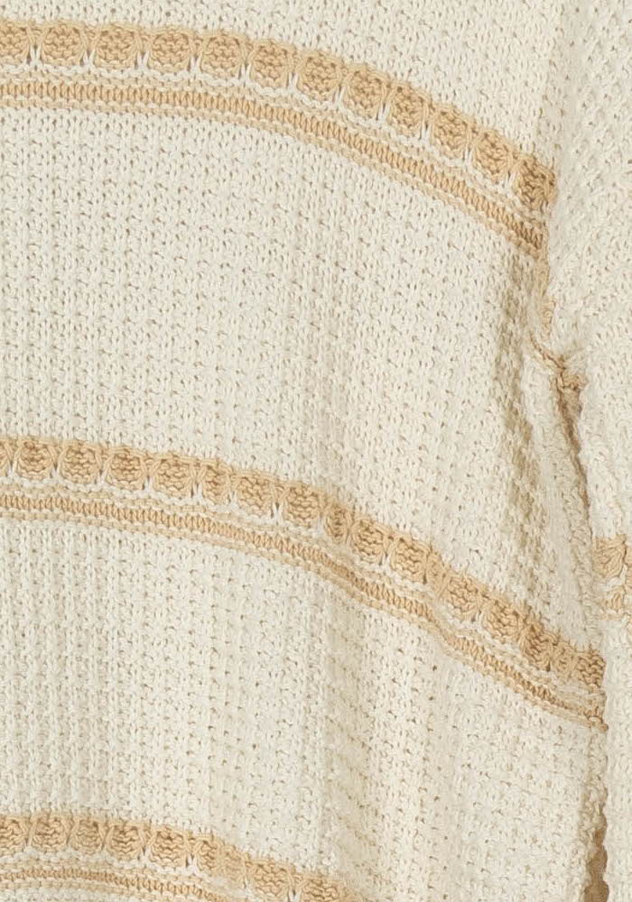 Pull Beige et Blanc - Taille M/38 de la marque La Fée Maraboutée | PARAD31846 - Vendu par Paradigme - Image 3