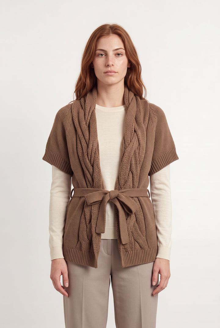 Gilet Marron - Taille M/38 de la marque Comptoir des Cotonniers | PARAD31864 - Vendu par Paradigme - Image 1