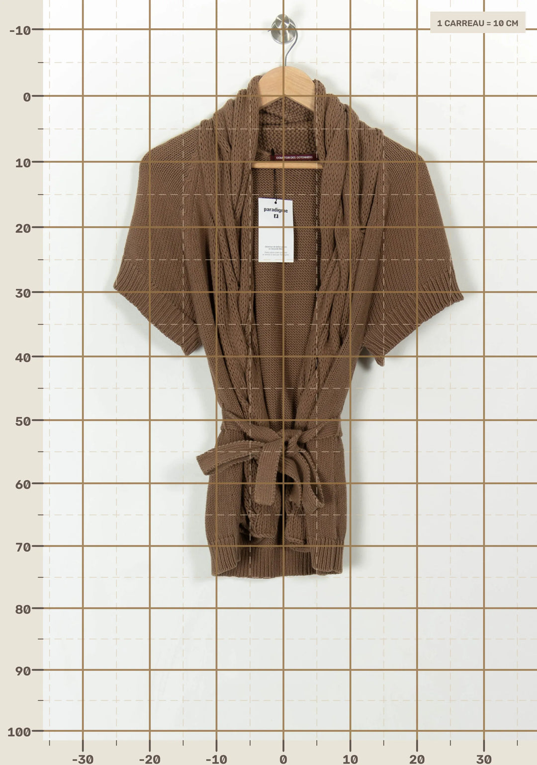 Gilet Marron - Taille M/38 de la marque Comptoir des Cotonniers | PARAD31864 - Vendu par Paradigme - Image 4