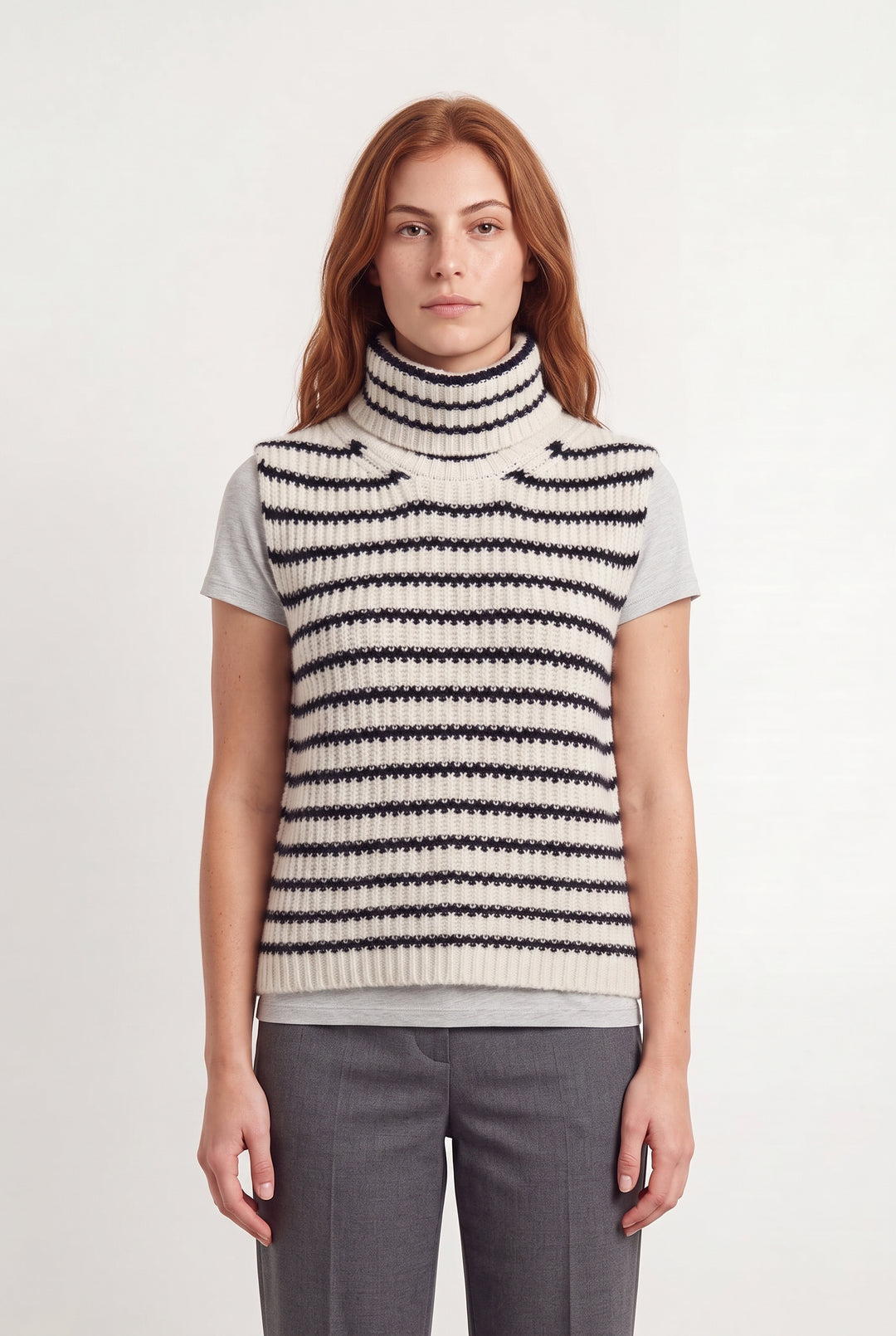 Pull Sans Manches Blanc et Noir - Taille T.U. de la marque Sandro | PARAD31881 - Vendu par Paradigme - Image 1