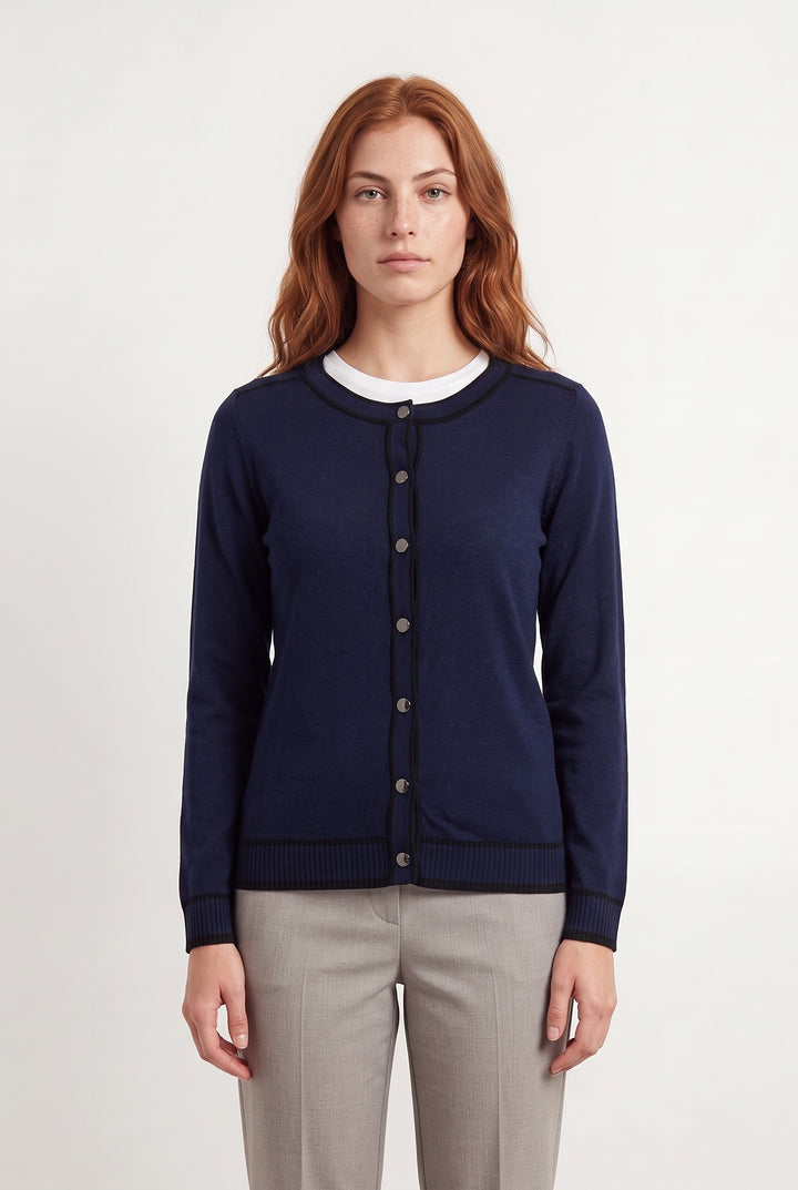 Cardigan Bleu - Taille S/36 de la marque Maison 123 | PARAD31915 - Vendu par Paradigme - Image 1