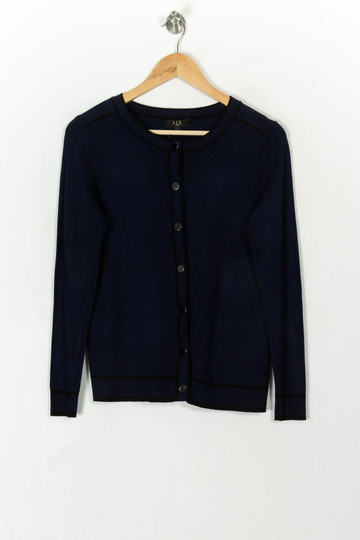 Cardigan Bleu - Taille S/36 de la marque Maison 123 | PARAD31915 - Vendu par Paradigme - Image 2