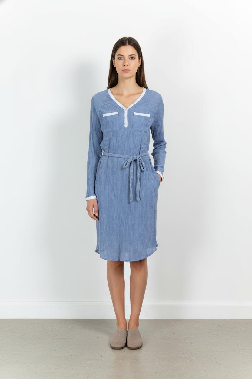 Robe Courte Bleue - Taille S/36 de la marque IKKS | PARAD31936 - Vendu par Paradigme - Image 1