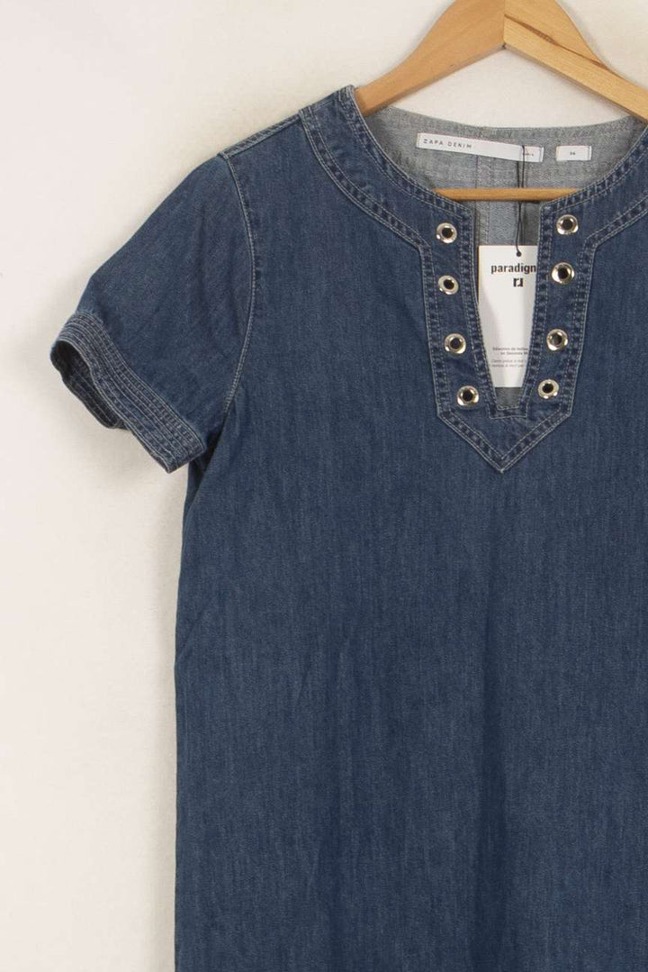 Robe Chemise Bleu - Taille S/36 de la marque ZAPA | PARAD31941 - Vendu par Paradigme - Image 3