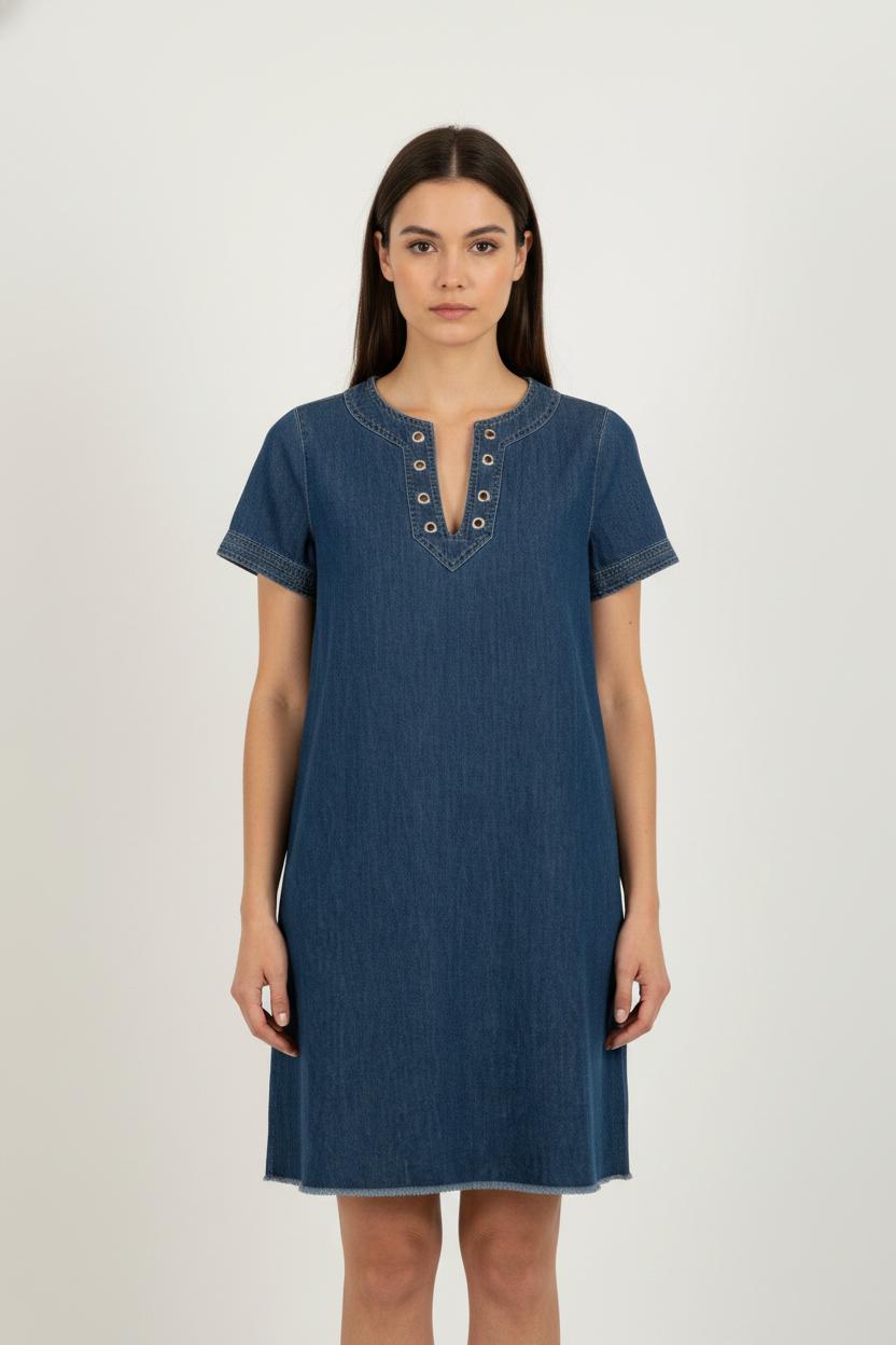 Robe Chemise Bleu - Taille S/36
