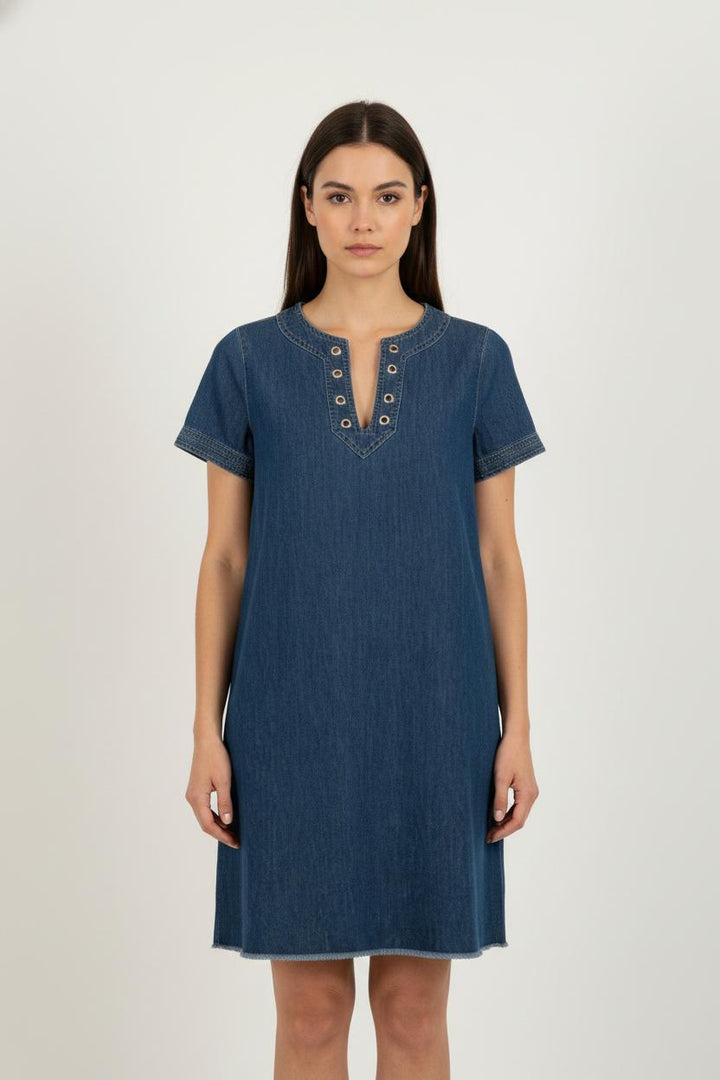 Robe Chemise Bleu - Taille S/36