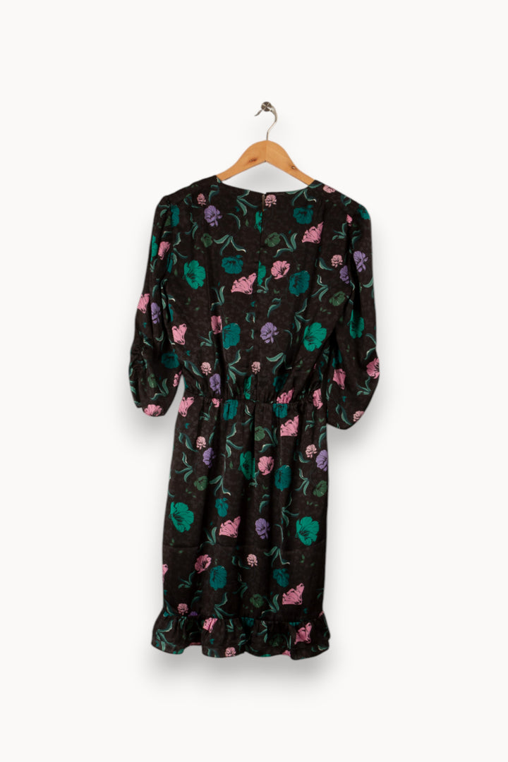 Robe noire à motifs - Taille XS/34 de la marque IKKS | PARAD31942 - Vendu par Paradigme - Image 3