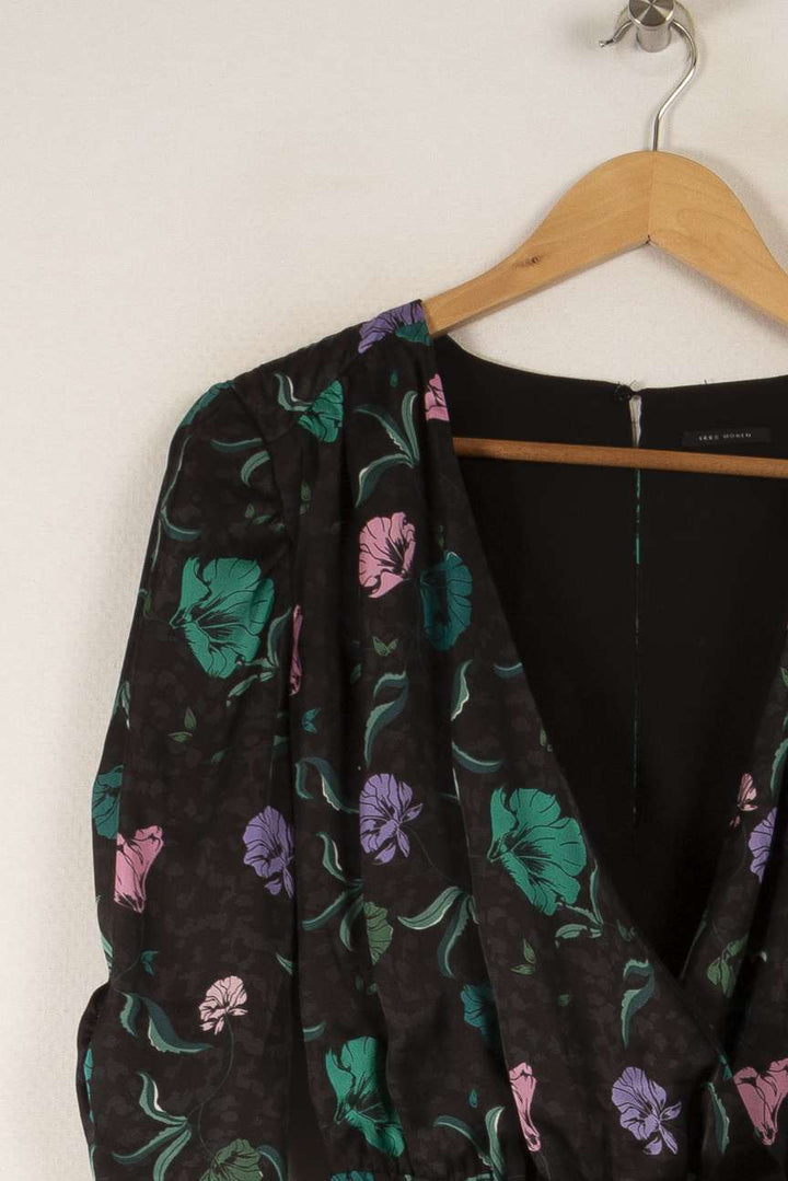 Robe noire à motifs - Taille XS/34 de la marque IKKS | PARAD31942 - Vendu par Paradigme - Image 2