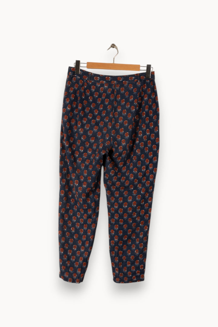 Pantalon bleu à motifs - Taille M/38 de la marque Des petits hauts | PARAD31944 - Vendu par Paradigme - Image 3
