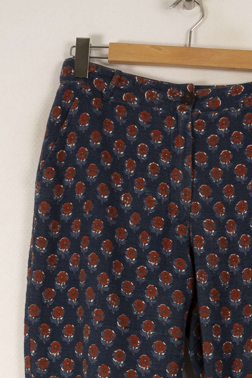 Pantalon bleu à motifs - Taille M/38 de la marque Des petits hauts | PARAD31944 - Vendu par Paradigme - Image 2