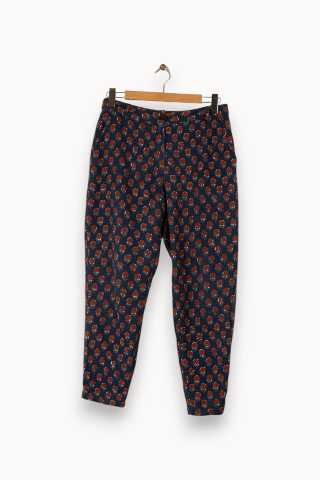 Pantalon bleu à motifs - Taille M/38 de la marque Des petits hauts | PARAD31944 - Vendu par Paradigme - Image 1