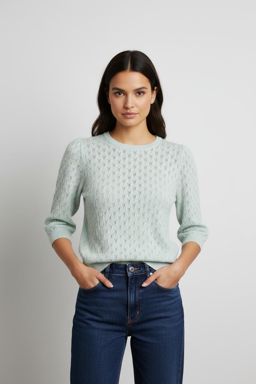 Blouse bleue claire - Taille XS/34