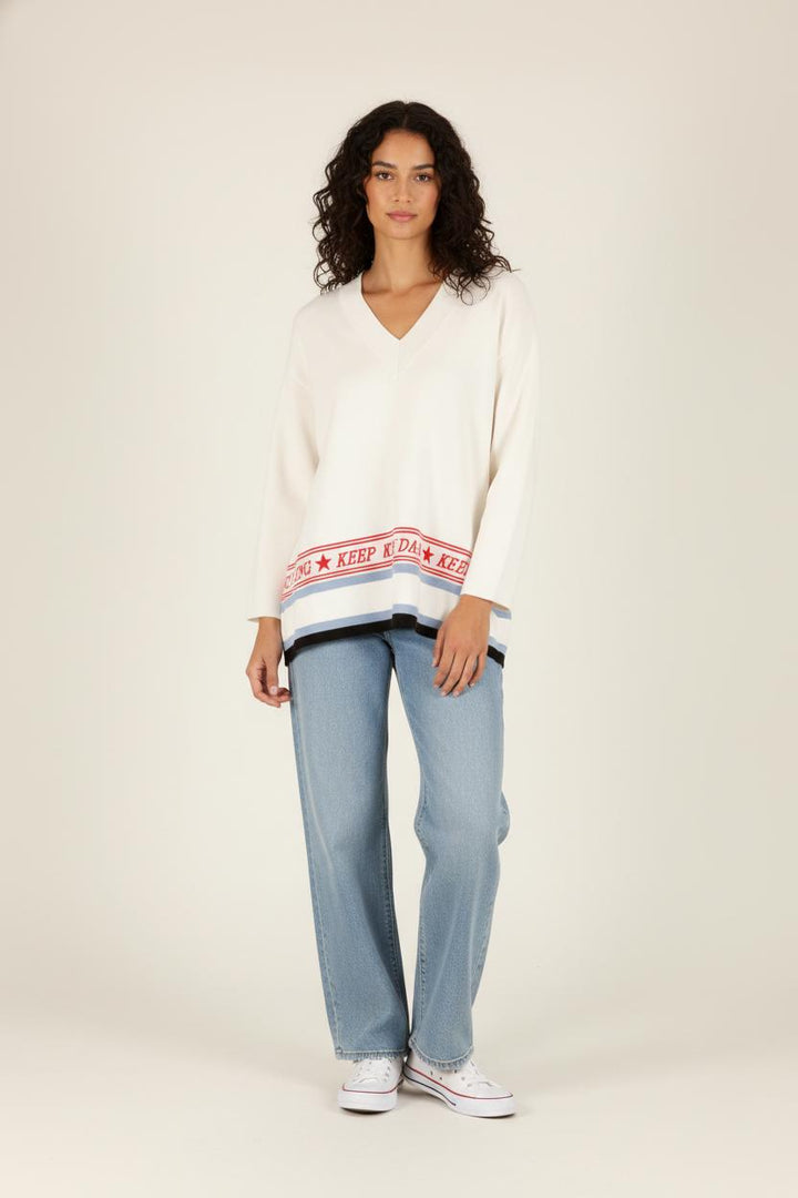 Maille Blanche - Taille L/40 de la marque Sandro | PARAD31960 - Vendu par Paradigme - Image 3