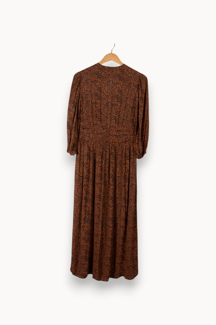 Robe marron à motifs - Taille S/36 de la marque Comptoir des Cotonniers | PARAD31970 - Vendu par Paradigme - Image 3
