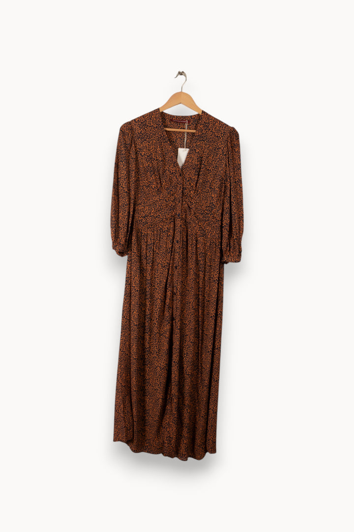 Robe marron à motifs - Taille S/36 de la marque Comptoir des Cotonniers | PARAD31970 - Vendu par Paradigme - Image 1