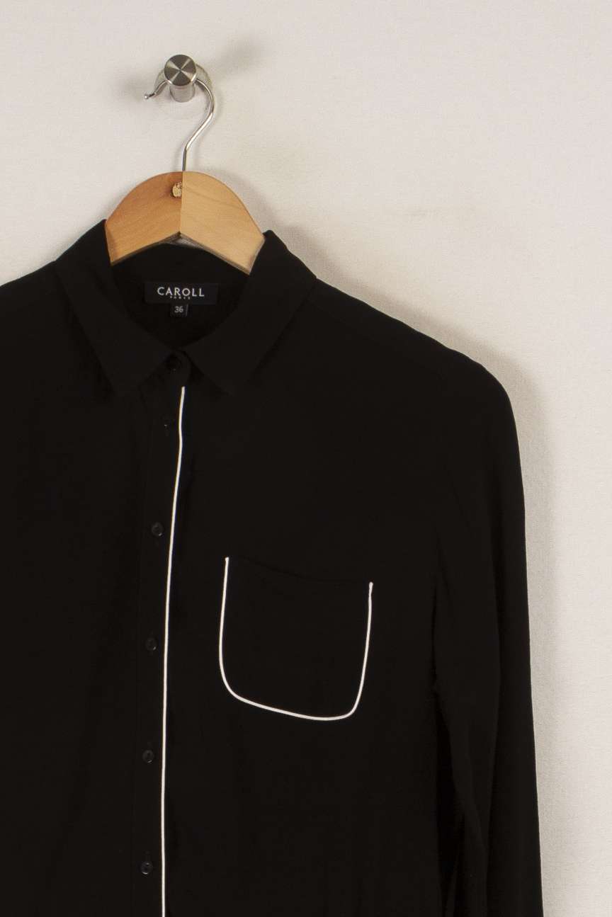 Robe noire - Taille S/36 de la marque Caroll | PARAD32000 - Vendu par Paradigme - Image 2