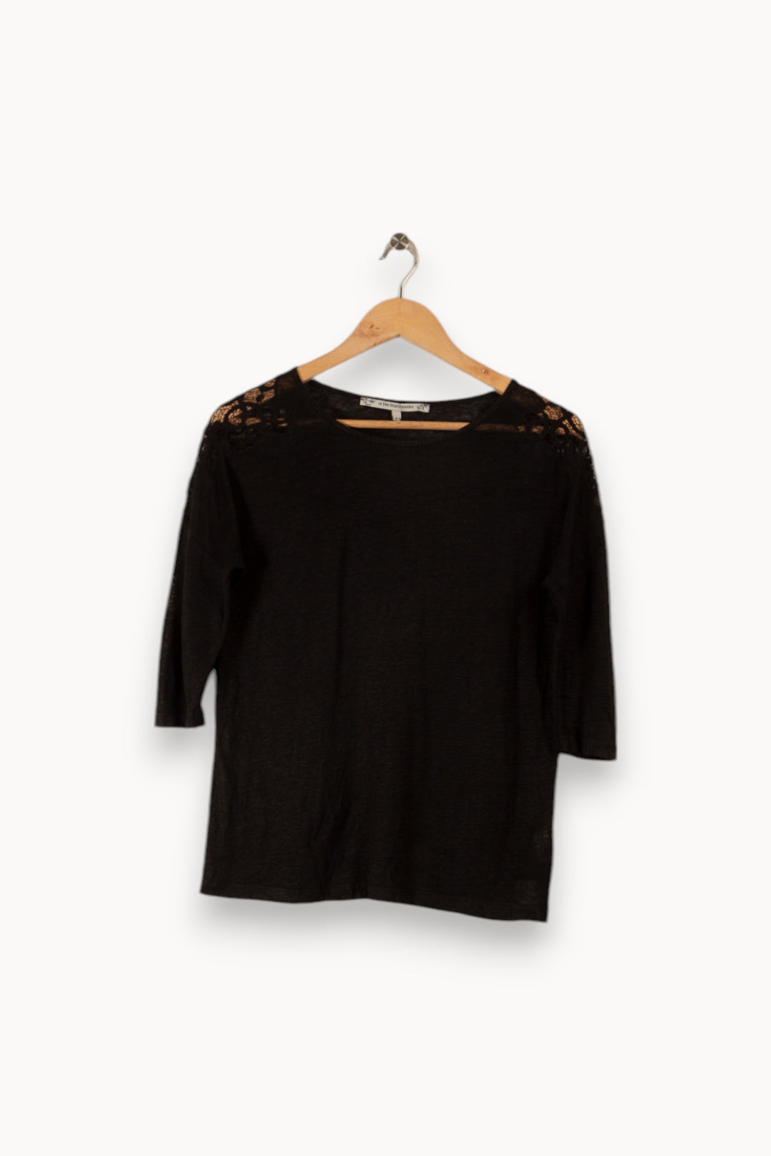 Top noir - Taille XS/34 de la marque La Fée Maraboutée | PARAD32015 - Vendu par Paradigme - Image 1