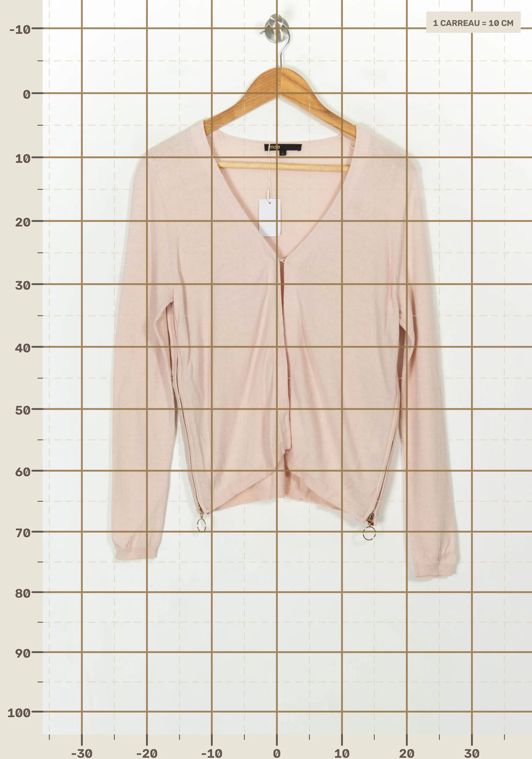 Cardigan Rose - Taille L/40 de la marque Maje | PARAD32021 - Vendu par Paradigme - Image 4