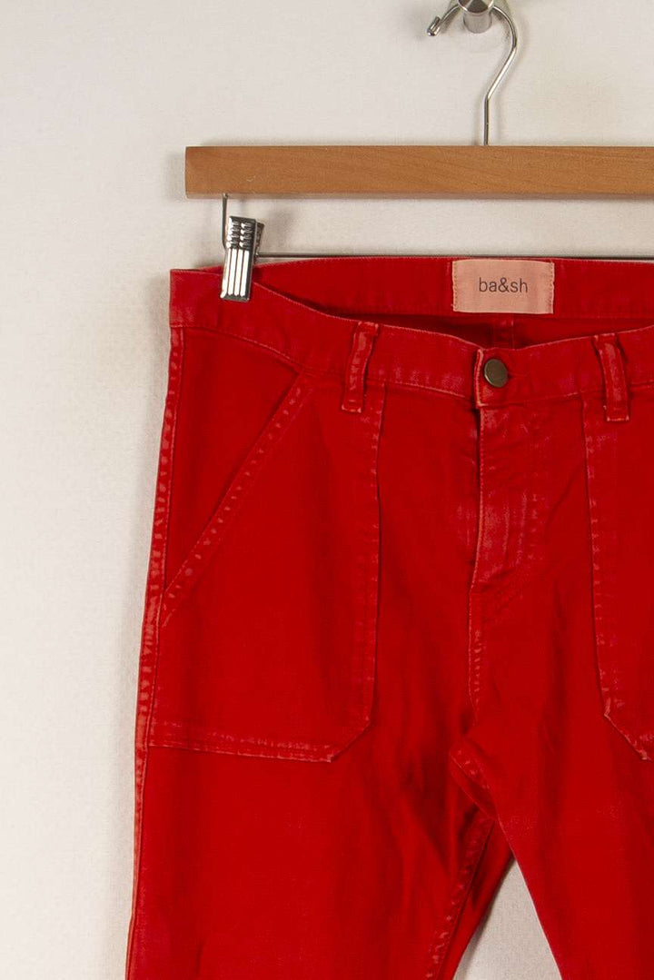 Jean Rouge - Taille M/38 de la marque ba&sh | PARAD32024 - Vendu par Paradigme - Image 2