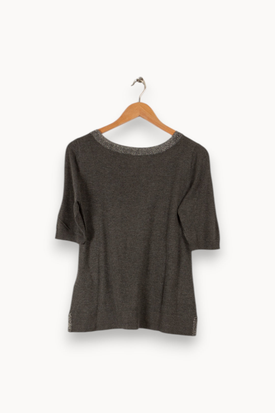 Pull gris - Taille M/38 de la marque Maison 123 | PARAD32074 - Vendu par Paradigme - Image 3