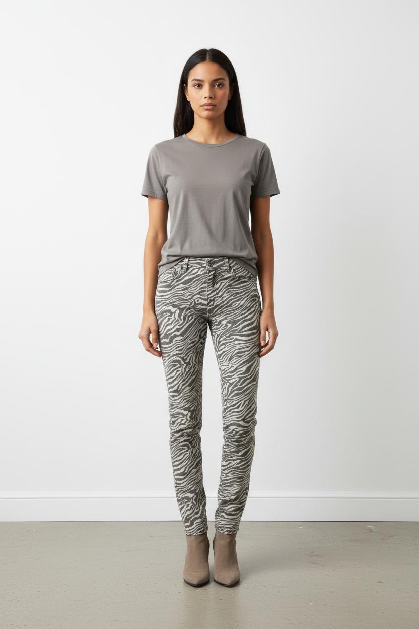 Jean gris et blanc - Taille M/38