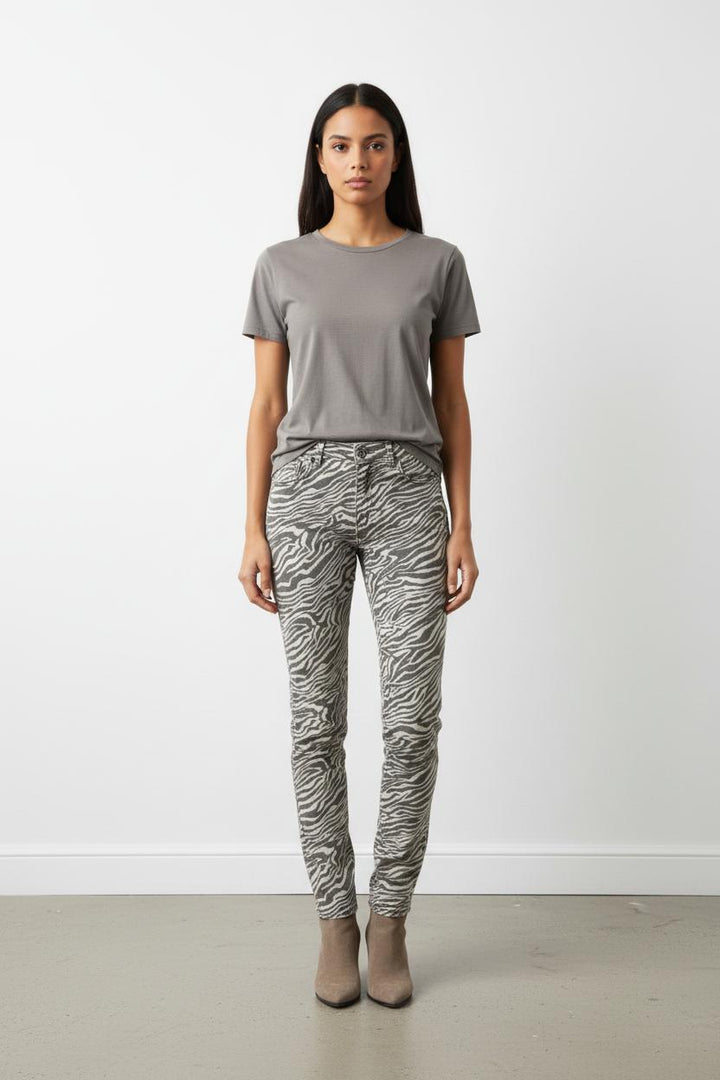 Jean gris et blanc - Taille M/38