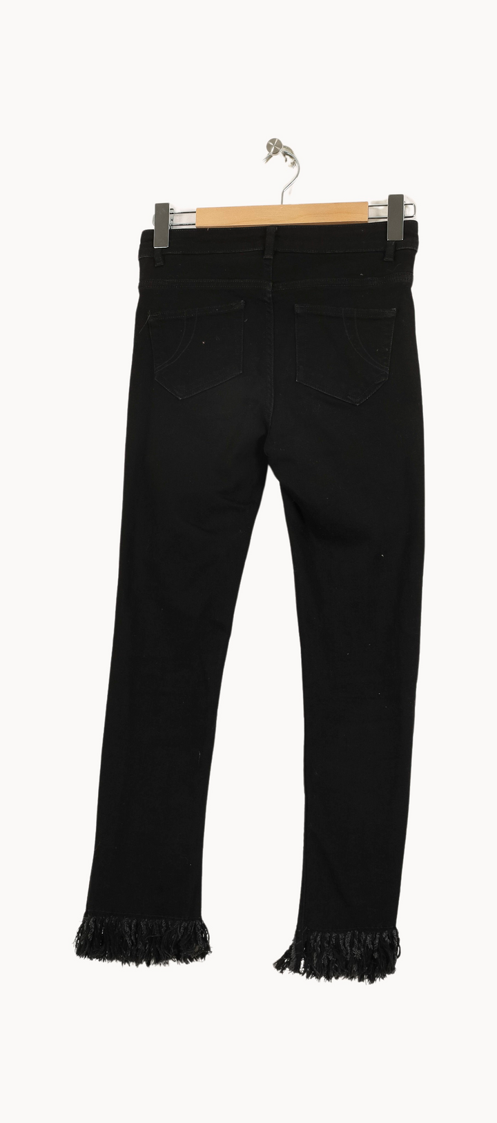Jean Frangé Noir - Taille M/38 de la marque Maje | PARAD32082 - Vendu par Paradigme - Image 4