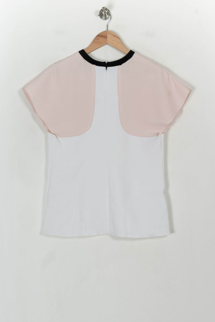 T-shirt Blanc et Rose - Taille M/38 de la marque Longchamp | PARAD32127 - Vendu par Paradigme - Image 5
