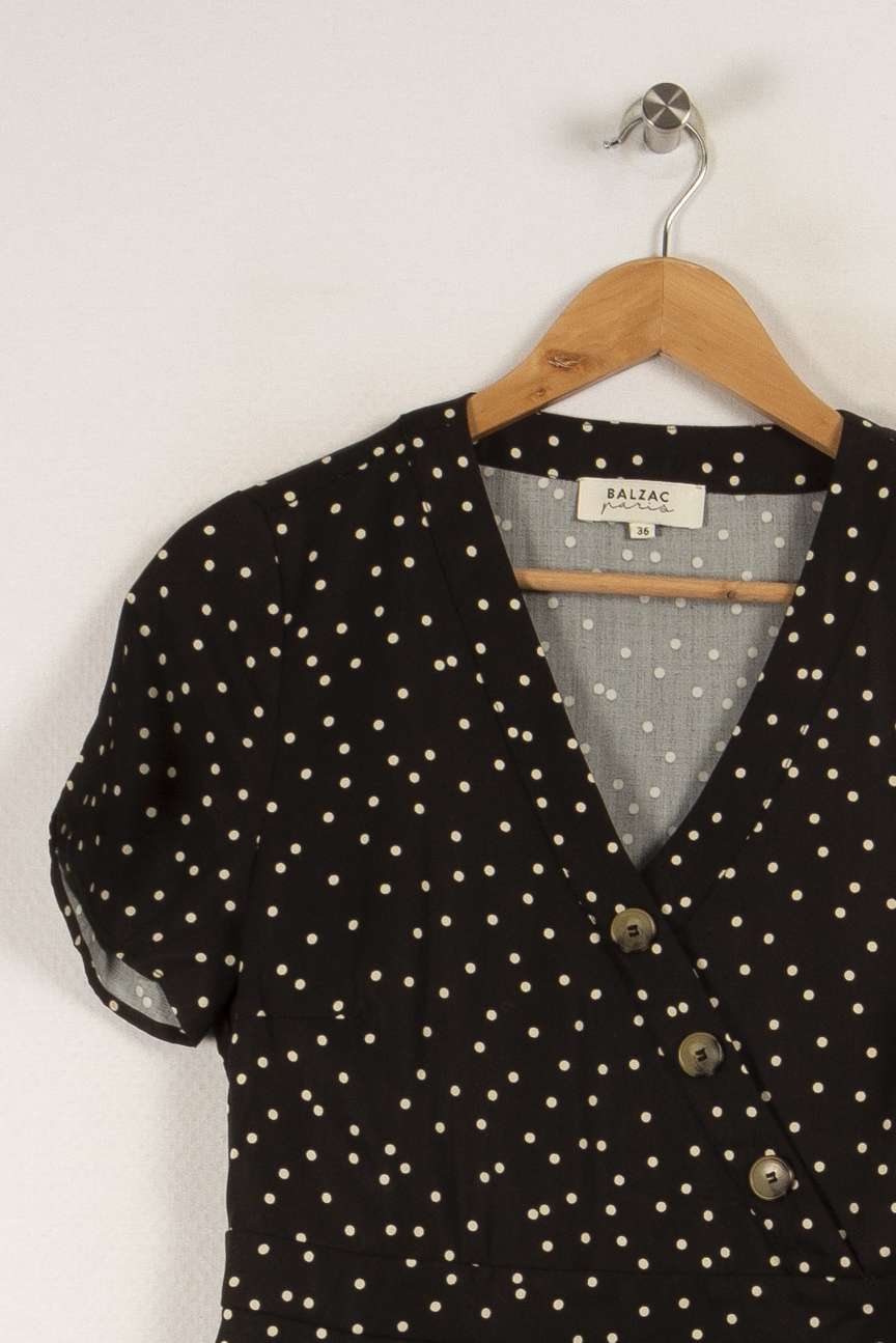 Blouse noire - Taille S/36 de la marque Balzac Paris | PARAD32140 - Vendu par Paradigme - Image 2
