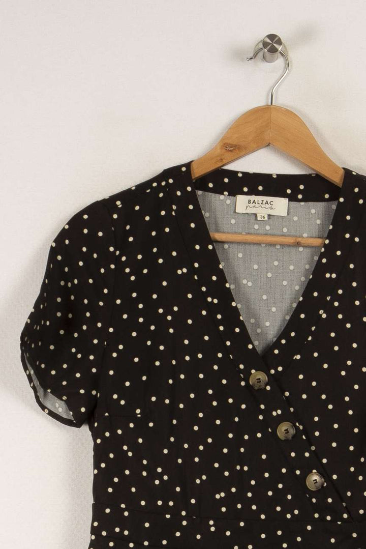 Blouse noire - Taille S/36 de la marque Balzac Paris | PARAD32140 - Vendu par Paradigme - Image 2