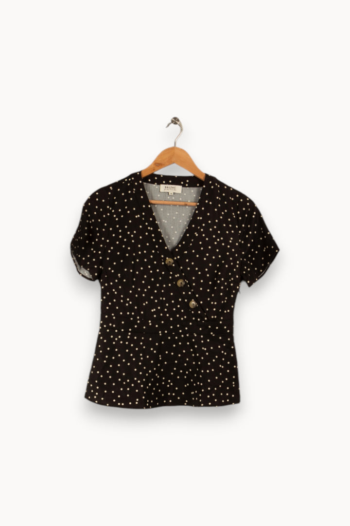 Blouse noire - Taille S/36 de la marque Balzac Paris | PARAD32140 - Vendu par Paradigme - Image 1