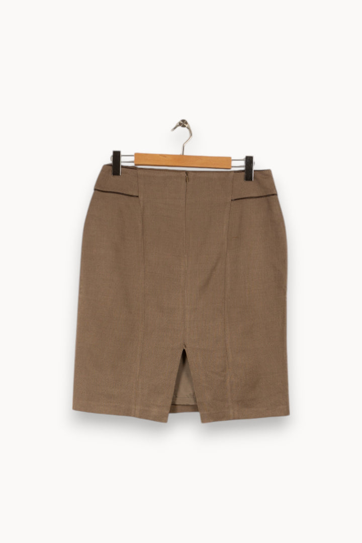 Jupe marron - Taille XXL/44 de la marque Maison 123 | PARAD32148 - Vendu par Paradigme - Image 3