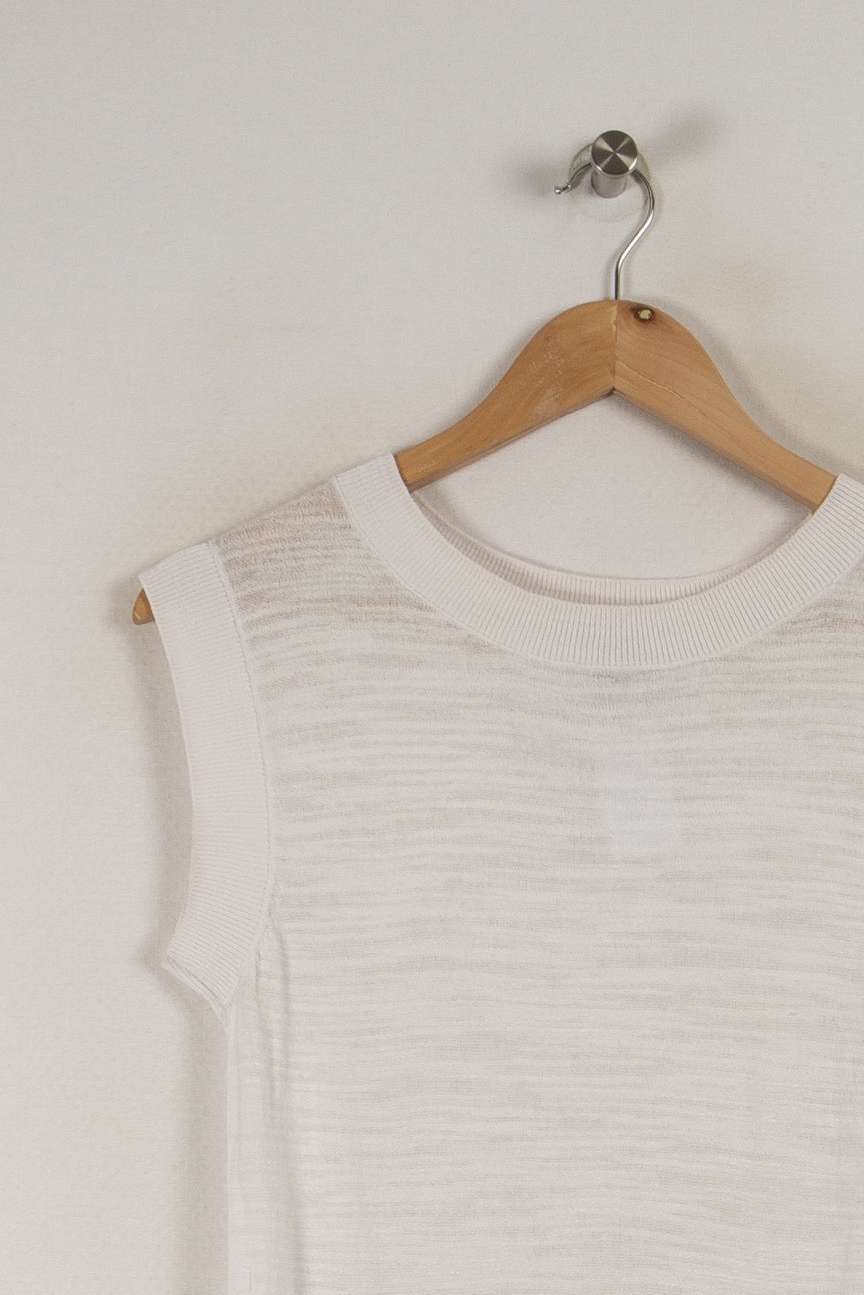 Top blanc - Taille XS/34 de la marque Caroll | PARAD32150 - Vendu par Paradigme - Image 2