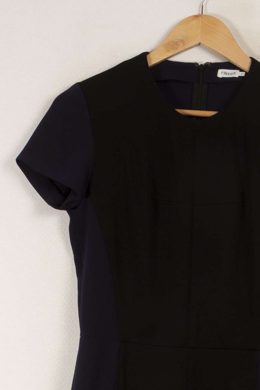Robe courte bleue et noire - Taille S/36