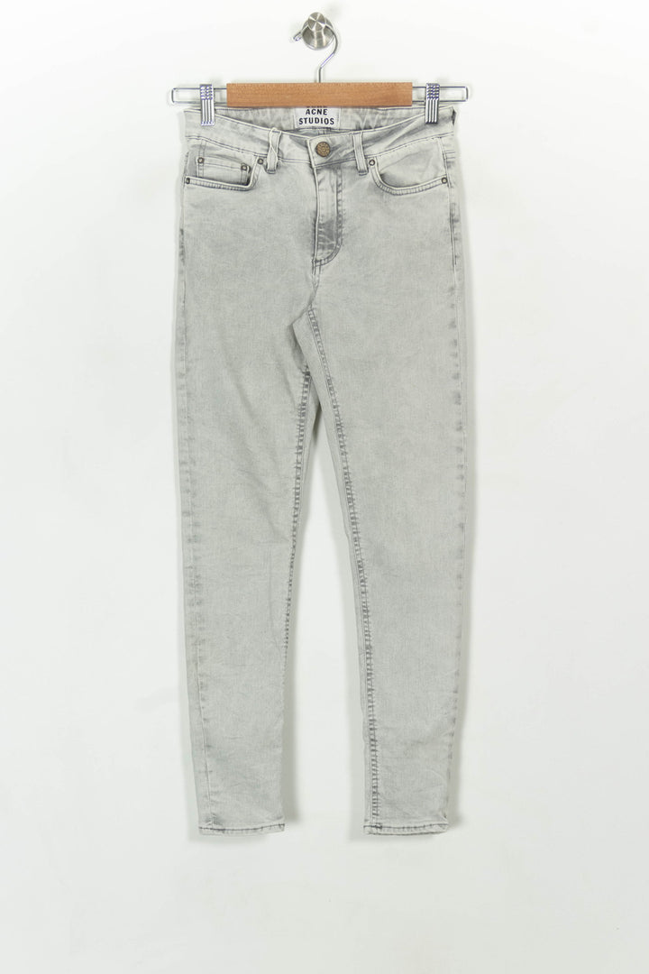 Jean Slim Gris - Taille M/38 de la marque Acne Studios | PARAD32188 - Vendu par Paradigme - Image 2