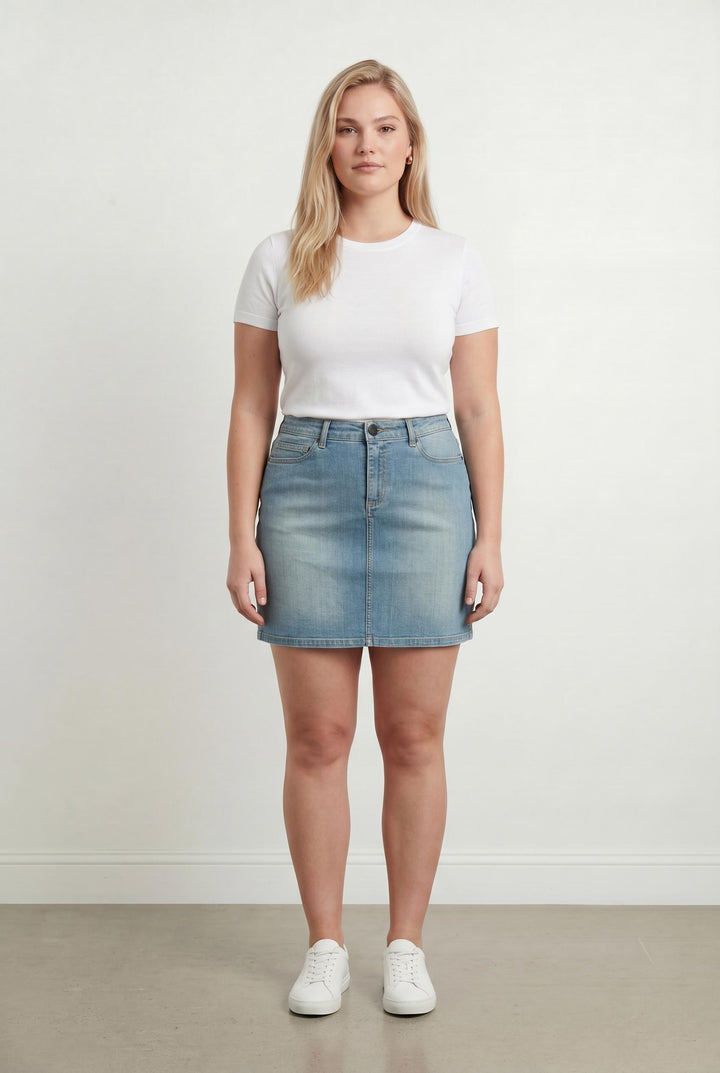 Jupe en Jean Bleue - Taille XXL/44 de la marque Maison 123 | PARAD32211 - Vendu par Paradigme - Image 1