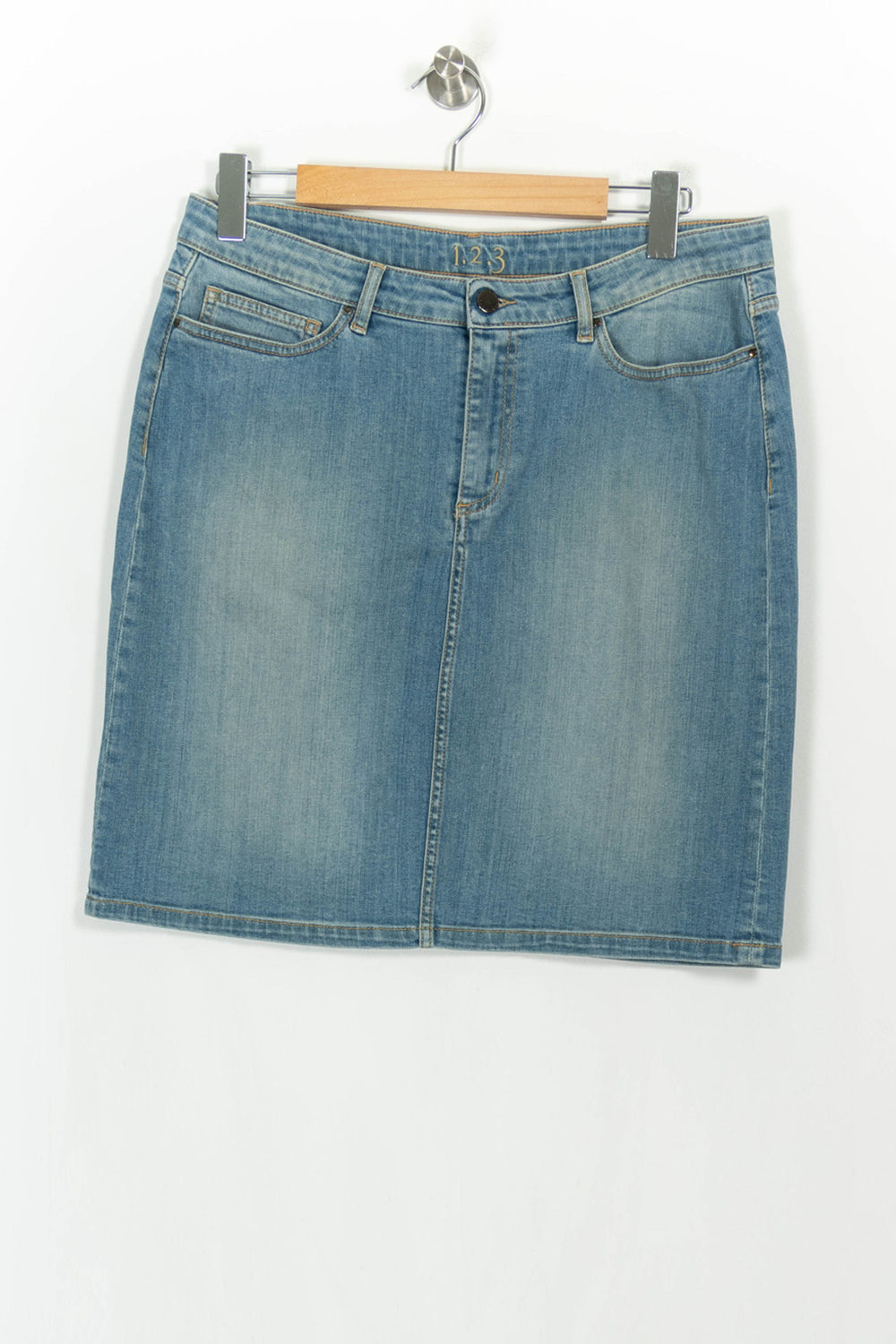 Jupe en Jean Bleue - Taille XXL/44 de la marque Maison 123 | PARAD32211 - Vendu par Paradigme - Image 2