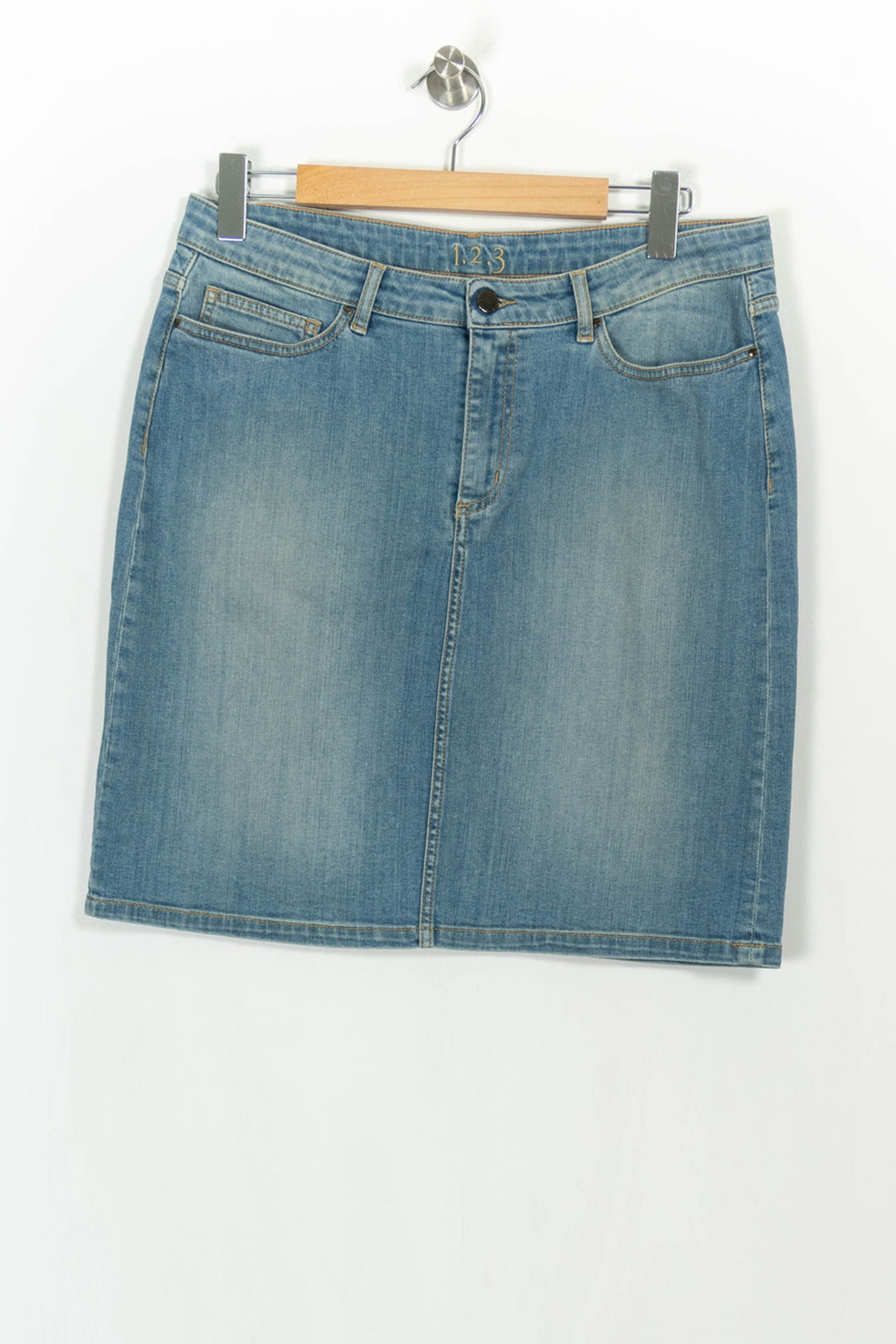 Jupe en Jean Bleue - Taille XXL/44 de la marque Maison 123 | PARAD32211 - Vendu par Paradigme - Image 2