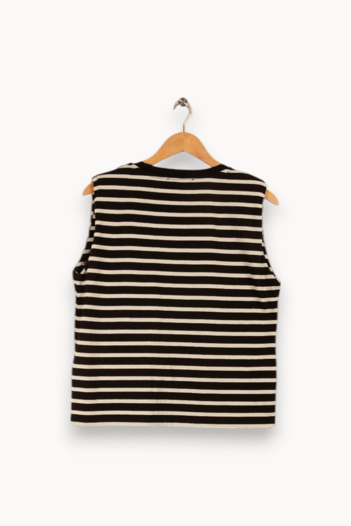 T-shirt noir et blanc - Taille S/36 de la marque IKKS | PARAD32229 - Vendu par Paradigme - Image 3