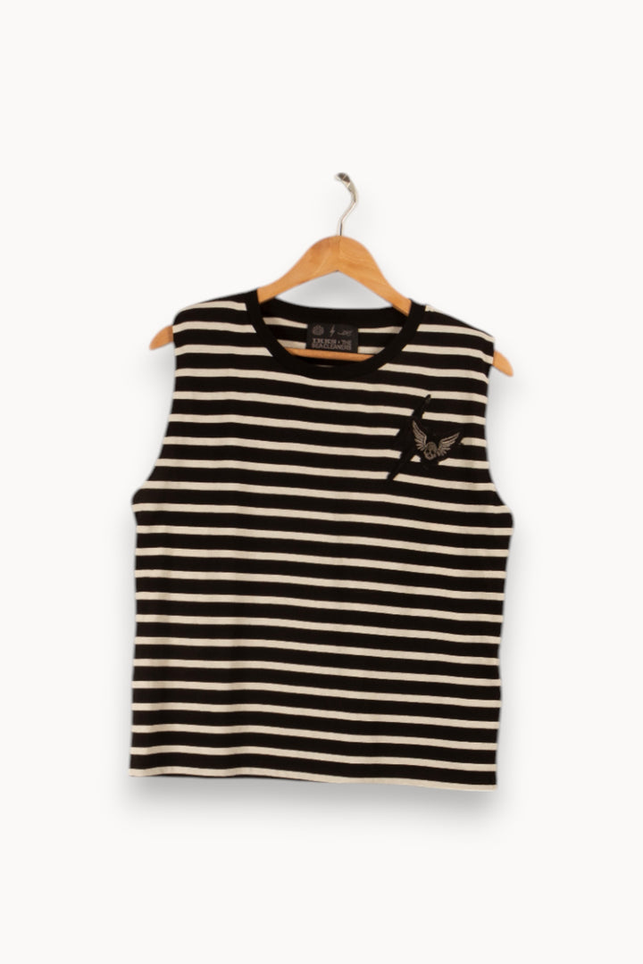 T-shirt noir et blanc - Taille S/36 de la marque IKKS | PARAD32229 - Vendu par Paradigme - Image 1